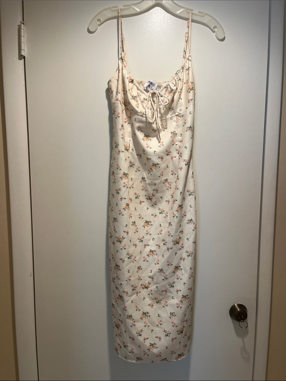 Princess Polly yellow Floral Midi Slip Dress
